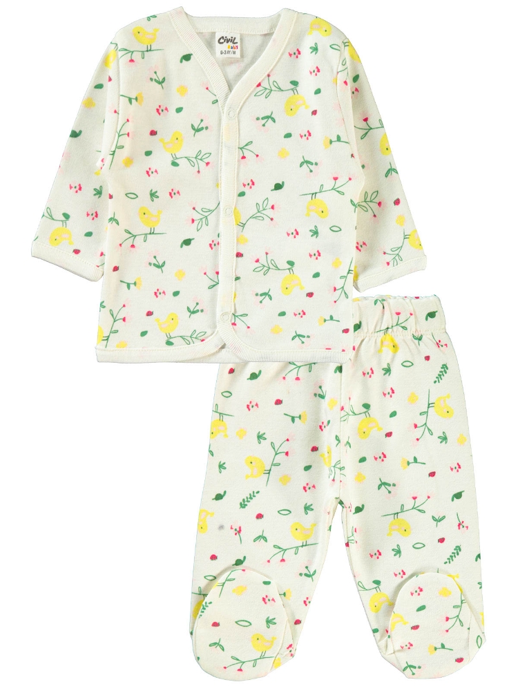 Picture of ECRU Baby Girl-Pajama Set-56-62 (1-1) 2