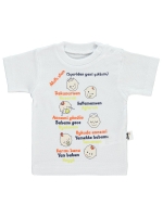 Picture of Wholesale - Civil Baby - White - Baby Unisex-Sweatshirt and T-Shirt-56-62-68 Month(1-1-1) 3 Pieces 