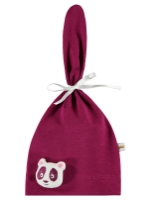 Picture of Wholesale - Minidamla-Lüks Tekin - Bordeaux-Crepe - Baby Unisex-Baby Hat, Gloves and Scarf Sets-S Size (Of 3) 3 Pieces 