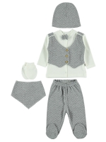 Picture of GREY Baby Boy-Snapsuit Sets-56 Month ( 2 Li ) 2