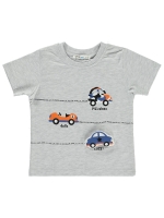 Picture of Wholesale - Civil Boys - Snow Marl - Boys-Sweatshirt and T-Shirt-2-3-4-5 Year (1-1-1-1) 4 Pieces 