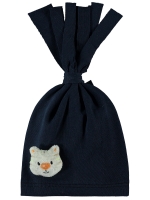 Picture of Wholesale - Minidamla-Lüks Tekin - Navy - Baby Unisex-Baby Hat, Gloves and Scarf Sets-S Size (Of 3) 3 Pieces 
