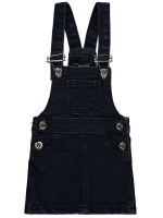 Picture of Wholesale - Civil Baby - Dark Blue - Baby Girl-Dungarees-68-74-80-86 Month (1-1-1-1) 4 Pieces 