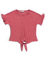 Picture of Wholesale - Civil Girls - Light Brick Red - Girls-Sweatshirt and T-Shirt-2-3-4-5 Year (1-1-1-1) 4 Pieces 
