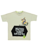 Picture of Wholesale - Civil Boys - Beige - Boys-Sweatshirt and T-Shirt-10-11-12-13 Year  (1-1-1-1) 4 Pieces 