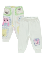 Picture of Wholesale - Civil Baby - Ecru - Baby Girl-Baby Bottoms-56-62-68-74 (1-1-1-1) 4 Pieces 