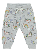 Picture of Wholesale - Civil Baby - Greymarl - Baby Girl-Track Pants-68-74-80-86 Month (1-1-1-1) 4 Pieces 