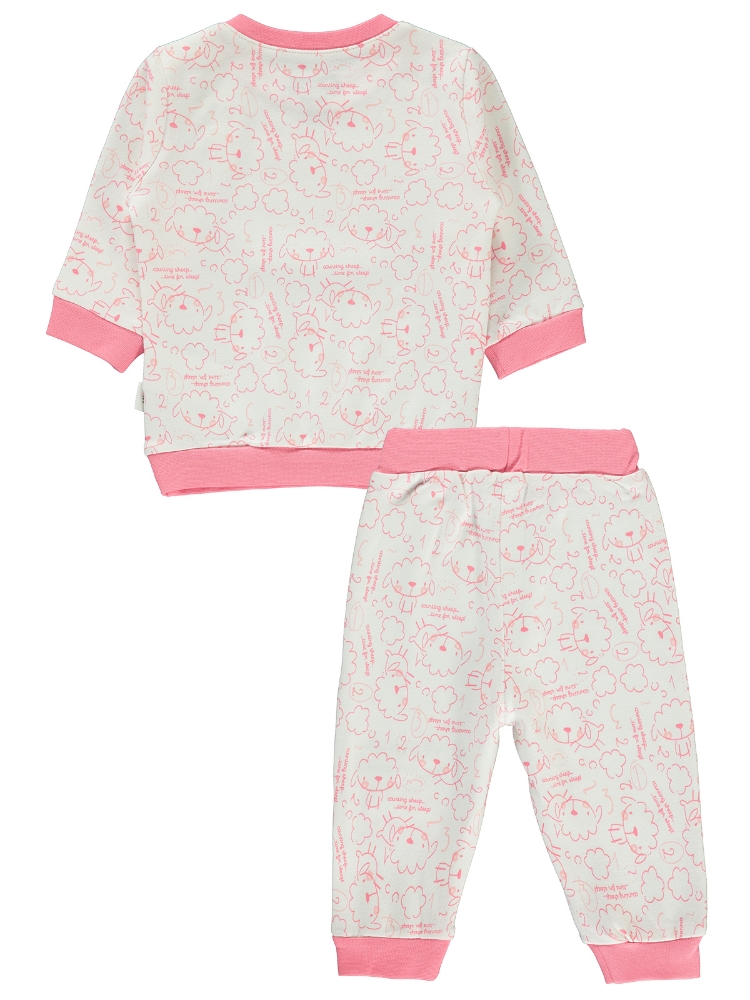 Picture of Wholesale - Civil Baby - Light Pink - Baby Unisex-Pajama Set-62-68-74-80-86 Month (1-1-1-1-1) 5 Pieces 