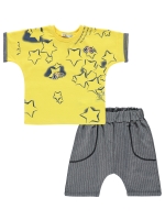 Picture of Wholesale - Civil Boys - Yellow-Black - Boys-Sets-2-3-4-5 Year (1-1-1-1) 4 Pieces 