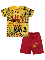Picture of Wholesale - Civil Boys - Mustard-Red - Boys-Sets-2-3-4-5 Year (1-1-1-1) 4 Pieces 