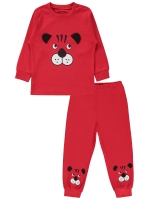 Picture of Wholesale - Civil Boys - Red - Boys-Pajama Set-2-3-4-5 Year (1-1-1-1) 4 Pieces 