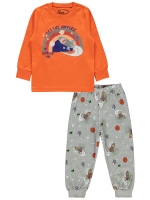 Picture of Wholesale - Civil Boys - Greymarl - Boys-Pajama Set-2-3-4-5 Year (1-1-1-1) 4 Pieces 