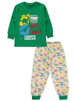 Picture of Wholesale - Civil Boys - Dark Green - Boys-Pajama Set-2-3-4-5 Year (1-1-1-1) 4 Pieces 