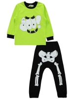 Picture of Wholesale - Civil Girls - P. Green - Boys-Pajama Set-2-3-4-5 Year (1-1-1-1) 4 Pieces 