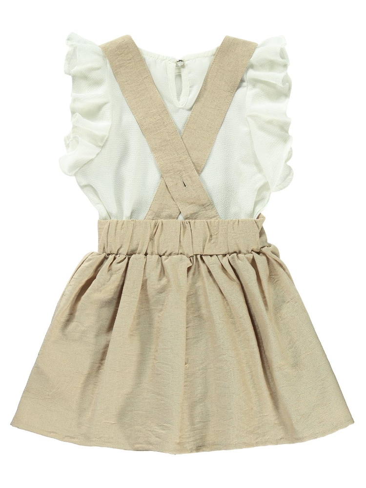 Picture of Wholesale - Civil Girls - Beige - Girls-Jumper and Dress-2-3-4-5 Year (1-1-1-1) 4 Pieces 