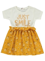 Picture of Wholesale - Civil Girls - Mustard - Girls-Jumper and Dress-2-3-4-5 Year (1-1-1-1) 4 Pieces 