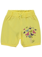 Picture of Wholesale - Civil Girls - Yellow-Black - Girls-Shorts-2-3-4-5 Year (1-1-1-1) 4 Pieces 