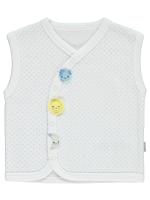 Picture of Wholesale - Babycenter - Turquoise-Ice-Yellow - Baby Unisex-Vest-56-62-68-74 (1-1-1-1) 4 Pieces 