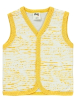 Picture of Wholesale - Civil Baby - Yellow-Black - Baby Boy-Vest-56-62-68-74 (1-1-1-1) 4 Pieces 