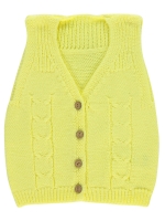 Picture of Wholesale - Civil Baby - Yellow-Black - Baby Unisex-Vest-62-68-74-80-86 Month (1-1-1-1-1) 5 Pieces 