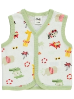 Picture of Wholesale - Civil Baby - Green - Baby Boy-Vest-56-62-68-74 (1-1-1-1) 4 Pieces 