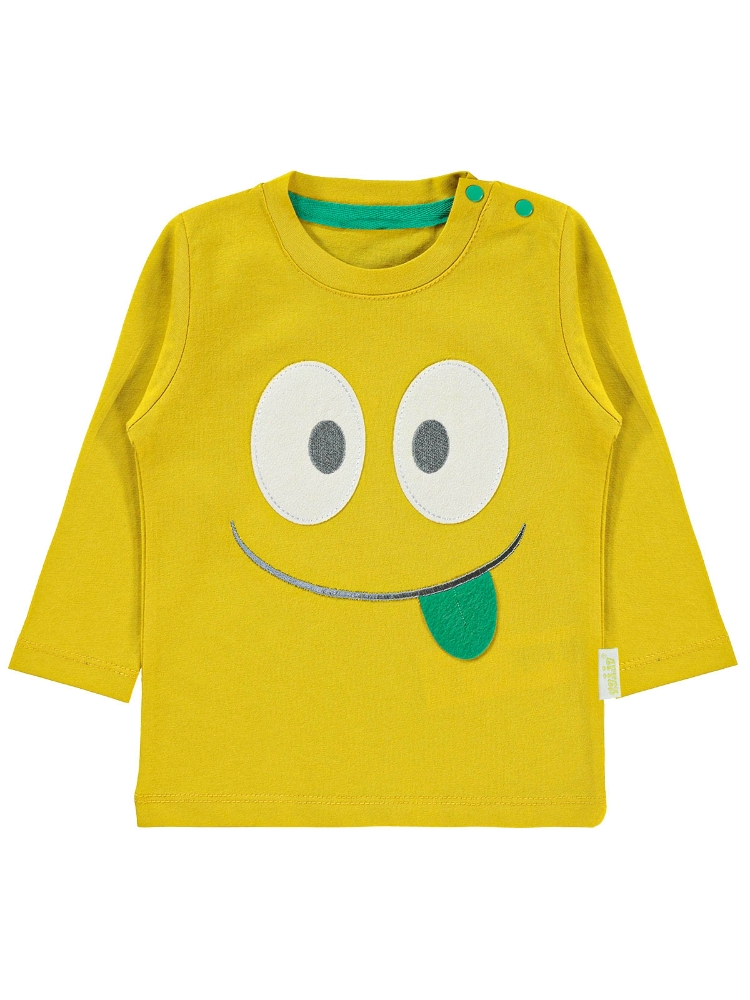 Picture of Wholesale - Civil Baby - Mustard - Baby Boy-Body and Tunic-68-74-80-86 Month (1-1-1-1) 4 Pieces 