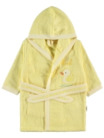 Picture of Wholesale - Civil Baby - Yellow-Black - Baby Girl-Bathrobe-S Size (Of 2) 2 Pieces 