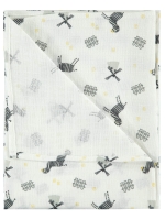 Picture of Wholesale - Civil Baby - Ecru - Baby Boy-Blanket and Swaddle-S Size (Of 2) 2 Pieces 