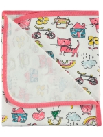 Picture of Wholesale - Civil Baby - Fuchsia-Grey - Baby Girl-Blanket and Swaddle-S Size (Of 1) 1 Pieces 