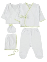 Picture of Wholesale - Civil Baby - Green - Baby Unisex-Mini Snapsuits-50 Month (Of 4) 4 Pieces 