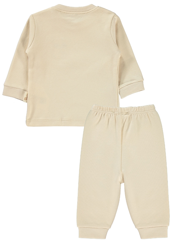 Picture of Wholesale - Civil Baby - Beige - Baby Unisex-Pajama Set-62-68-74-80 Month ( 1-1-1-1) 4 Pieces 