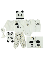 Picture of Wholesale - Civil Baby - Ecru - Baby Girl-Snapsuit Sets-56 Size (1) 1 Pieces 
