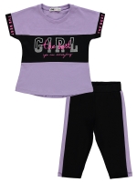 Picture of Wholesale - Civil Girls - Pink-Damson - Girls-Sets-2-3-4-5 Year (1-1-1-1) 4 Pieces 