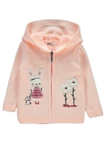 Picture of Wholesale - Civil Girls - Pink-Marl - Girls-Cardigan-2-3-4-5 Year (1-1-1-1) 4 Pieces 