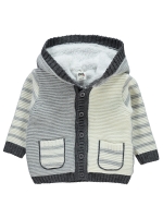 Picture of Wholesale - Civil Baby - Grey - Baby Boy-Cardigan-68-74-80-86 Size (1-2-3-3) 9 Pieces 