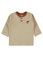 Resim Toptan - Civil Baby - Sütlükahve - Bebek Erkek-Sweatshirt-68-74-80-86 AY (1-1-1-1) 4 Adet 