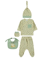 Picture of Wholesale - Civil Baby - Beige - Baby Boy-Snapsuit Sets-50 Month (Of 4) 4 Pieces 