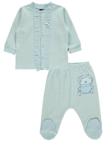 Picture of Wholesale - Civil Baby - Blue - Baby Unisex-Pajama Set-62-68 Month (1-1) 2 Pieces 