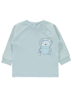 Picture of Wholesale - Civil Baby - Blue - Baby Unisex-Body and Tunic-62-68-74-80-86 Month (1-1-1-1-1) 5 Pieces 