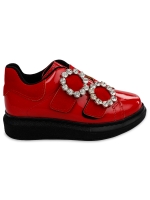 Resim Toptan - Harli-Ali Şen Ayakkabı - Kırmızı - Çocuk Kız-Spor Ayakkabı-26-27-28-29-30 Numara (2-2-2-2-2) 10 Adet 