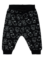 Picture of Wholesale - Civil Baby - Black - Baby Boy-Track Pants-68-74-80-86 Month (1-1-1-1) 4 Pieces 