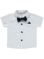 Picture of Wholesale - Civil Baby - White - Baby Boy-Shirt-68-74-80-86 Month (1-1-1-1) 4 Pieces 