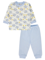 Resim Toptan - Civil Baby - Mavi - Bebek Erkek-Pijama Takımı-62-68-74-80 AY ( 1-1-1-1) 4 Adet 