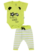 Picture of Wholesale - Minidünya Tekstil - P. Green - Baby Boy-Sets-62-68-74-80 Month ( 1-1-1-1) 4 Pieces 