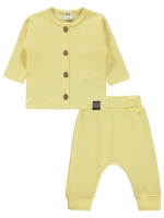 Picture of Wholesale - Civil Baby - Pale Yellow - Baby Girl-Sets-56-62-68-74-80-86 (1-1-1-2-2-2) 9 Pieces 