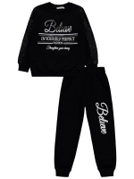 Picture of Wholesale - Civil Girls - Black - Girls-Tracksuit-6-7-8-9 Year (1-1-1-1) 4 Pieces 
