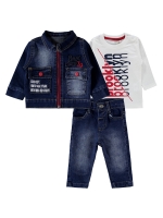 Picture of Wholesale - Civil Baby - Dark Blue - Baby Boy-Sets-68-74-80-86 Month (1-2-2-2) 7 Pieces 