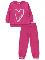 Picture of Wholesale - Civil Girls - Fuchsia - Girls-Tracksuit-2-3-4-5 Year (1-1-1-1) 4 Pieces 