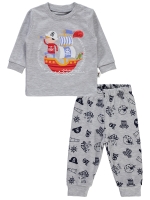 Picture of Wholesale - Civil Baby - Snow Marl - Baby Boy-Pajama Set-62-68-74-80-86 Month (1-1-1-1-1) 5 Pieces 