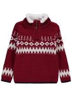 Picture of Wholesale - Civil Boys - Burgundy - Boys-Sweater-2-3-4-5 Year (1-1-1-1) 4 Pieces 